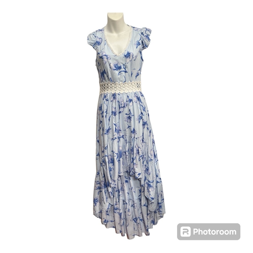 Banjul Pale blue high low dress size medium